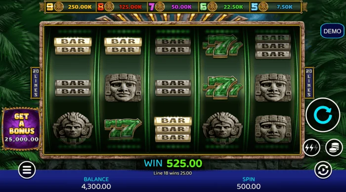 Mayan Madness – výplata v základnej hre
